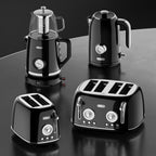 Retro 4 Slice Toaster Wide Slot Defrost Glossy