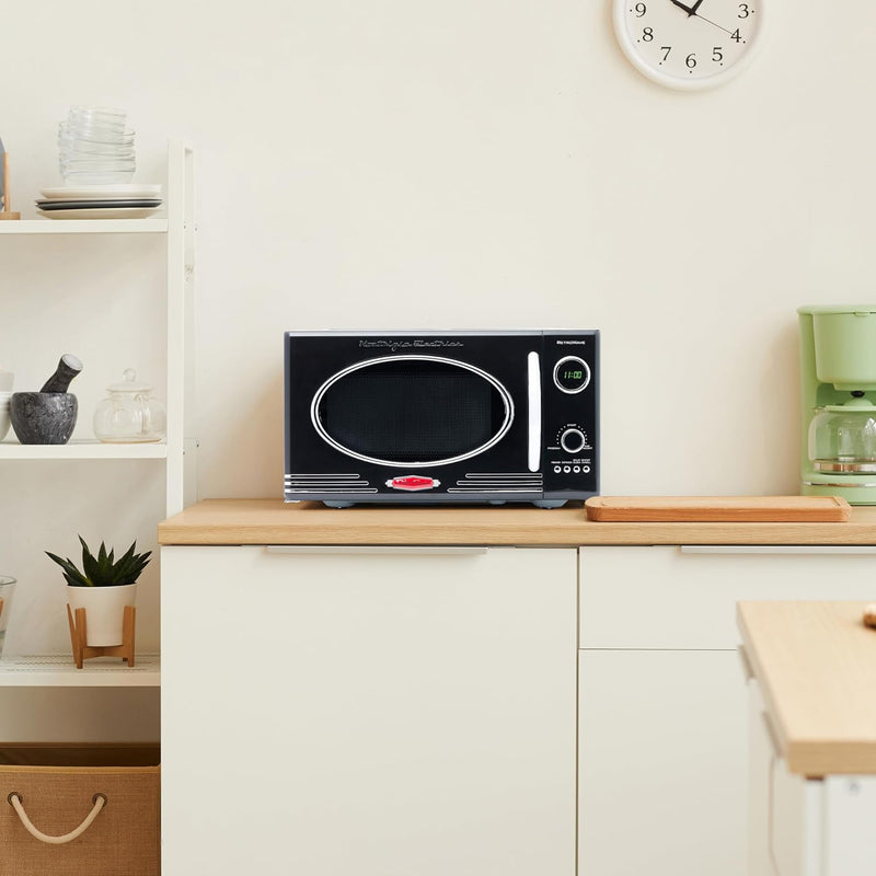 Retro Countertop Microwave Oven Large 800-Watt 25.4L 12