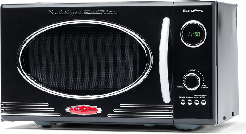 Retro Countertop Microwave Oven Large 800-Watt 25.4L 12