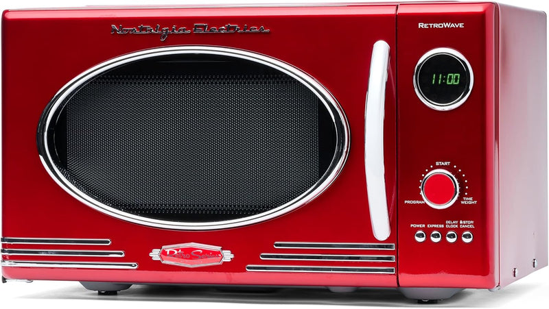 Retro Countertop Microwave Oven Large 800-Watt 25.4L 12