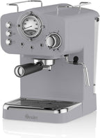 Retro Espresso Coffee Machine with Milk Frother Steam