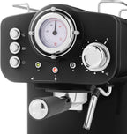 Retro Espresso Coffee Machine with Milk Frother Steam