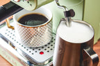 Retro Espresso Coffee Machine with Milk Frother Steam