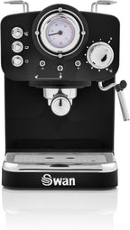 Retro Espresso Coffee Machine with Milk Frother Steam