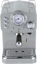 Retro Espresso Coffee Machine with Milk Frother Steam