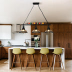 Retro Industrial Pendant American Wrought Iron Snooker Bar
