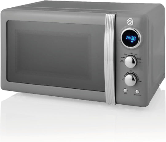 Retro LED Digital Microwave 20L 800W 6 Power