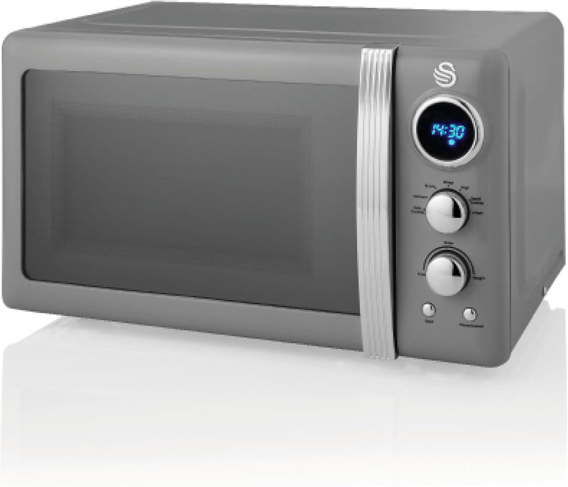 Retro LED Digital Microwave 20L 800W 6 Power