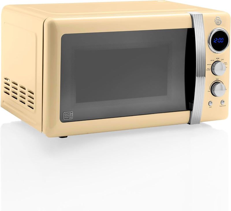 Retro LED Digital Microwave 20L 800W 6 Power