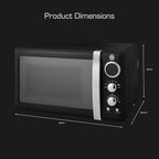 Retro LED Digital Microwave 20L 800W 6 Power