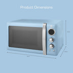Retro LED Digital Microwave 20L 800W 6 Power