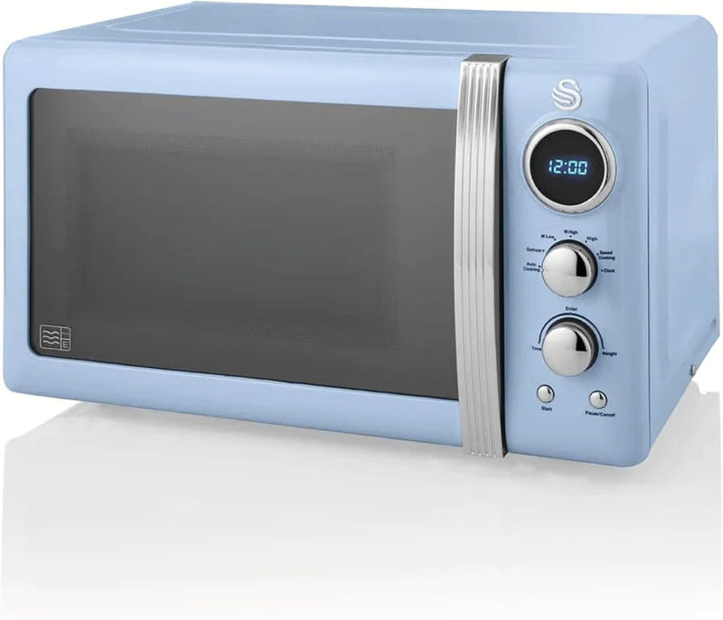 Retro LED Digital Microwave 20L 800W 6 Power
