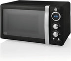 Retro LED Digital Microwave 20L 800W 6 Power