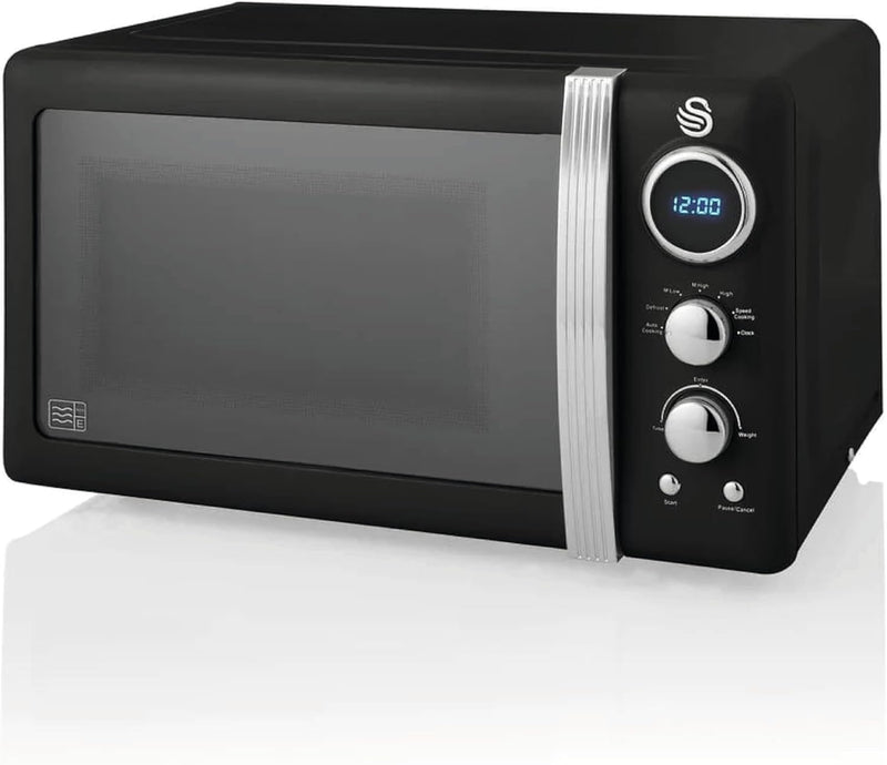 Retro LED Digital Microwave 20L 800W 6 Power