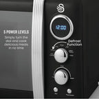 Retro LED Digital Microwave 20L 800W 6 Power
