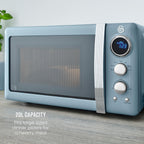Retro LED Digital Microwave 20L 800W 6 Power