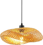Retro Rattan Lampshade Pendant Light Handwoven Hat