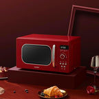 Retro Style 800W 20L Microwave Oven with 8