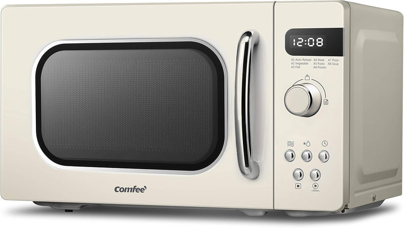 Retro Style 800W 20L Microwave Oven with 8