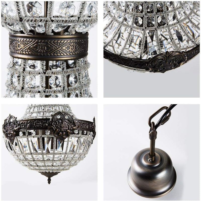 Retro Vintage Charming Royal Empire Crystal Chandelier