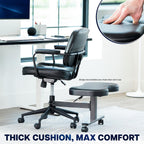 Retrofit Height Adjustable Footrest for Office Chair Holds