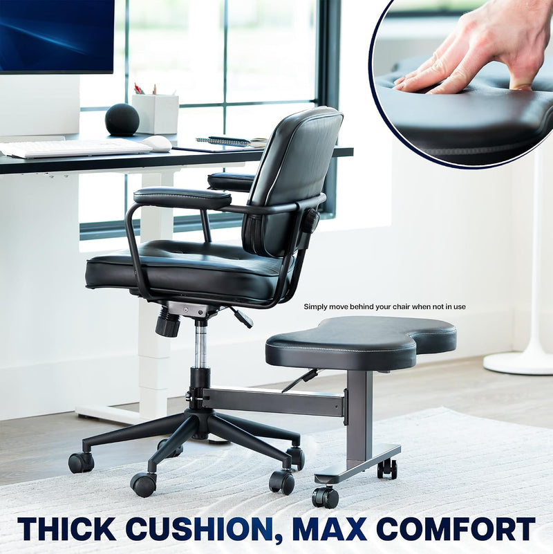 Retrofit Height Adjustable Footrest for Office Chair Holds