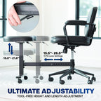 Retrofit Height Adjustable Footrest for Office Chair Holds