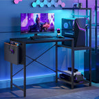 Corner Desk with Power Outlets Large Computer