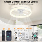 Reversible Quiet Ceiling Fans with Lights and Remote
