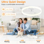 Reversible Quiet Ceiling Fans with Lights and Remote