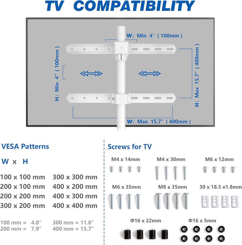 Easel TV Stand for 32-65 Inch LED LCD