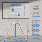 Rfiver Tripod Easel TV Stand for 32-65 Inch
