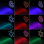 RGB 36 LED Stage Lights with Bag 72W (4 Pack)