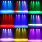 RGB 36 LED Stage Lights with Bag 72W (4 Pack)