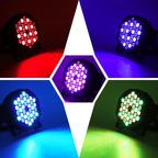 RGB 36 LED Stage Lights with Bag 72W (4 Pack)