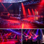 RGB 36 LED Stage Lights with Bag 72W (4 Pack)