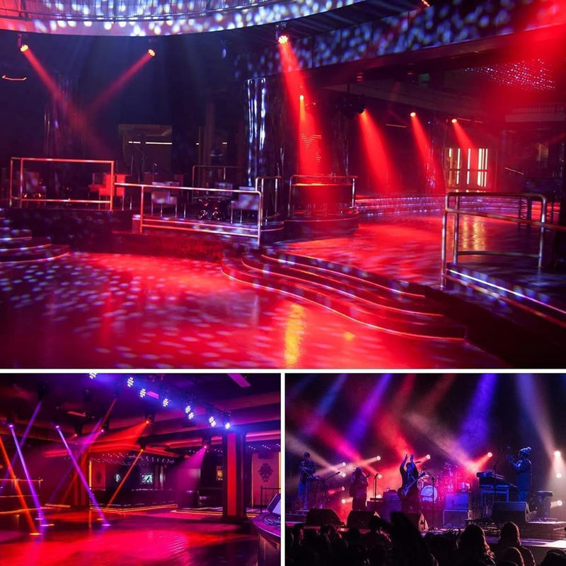 RGB 36 LED Stage Lights with Bag 72W (4 Pack)