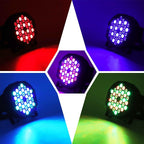 RGB 36 LED Stage Lights with Bag 72W (4 Pack)