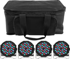 RGB 36 LED Stage Lights with Bag 72W (4 Pack)