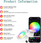 RGB Bluetooth LED Decking Lights Waterproof 30 Packs