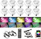 RGB Bluetooth LED Decking Lights Waterproof 30 Packs
