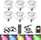 RGB Bluetooth LED Decking Lights Waterproof 30 Packs