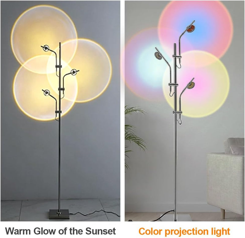 RGB Halo Projector Floor Lamp 3000K LED