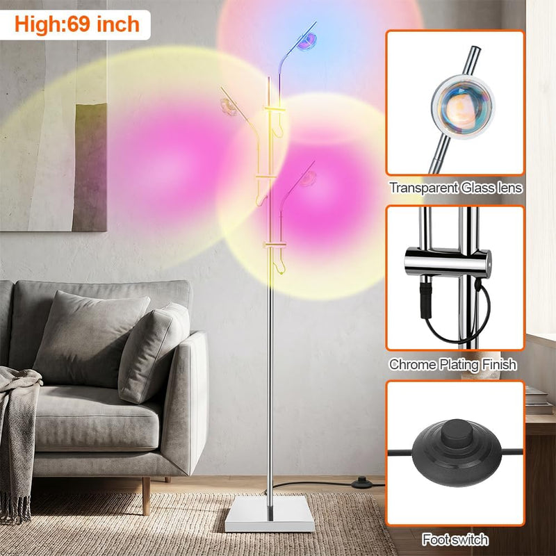 RGB Halo Projector Floor Lamp 3000K LED