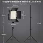 RGB Photography Video Lighting Kit 50W Bi-Colour Energy-Saving