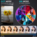 RGB Photography Video Lighting Kit 50W Bi-Colour Energy-Saving