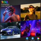RGB Photography Video Lighting Kit 50W Bi-Colour Energy-Saving