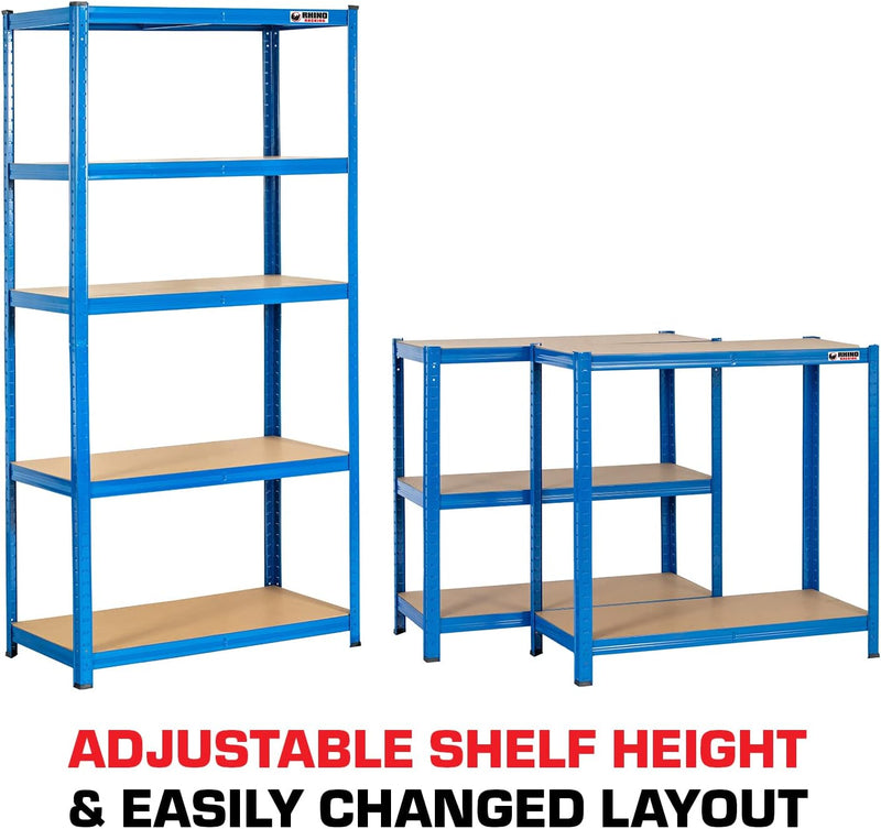 2 Bays 5 Tier Heavy-Duty Industrial Storage
