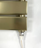 Richmond Brushed Brass Electric Heated Towel Rail 400MM