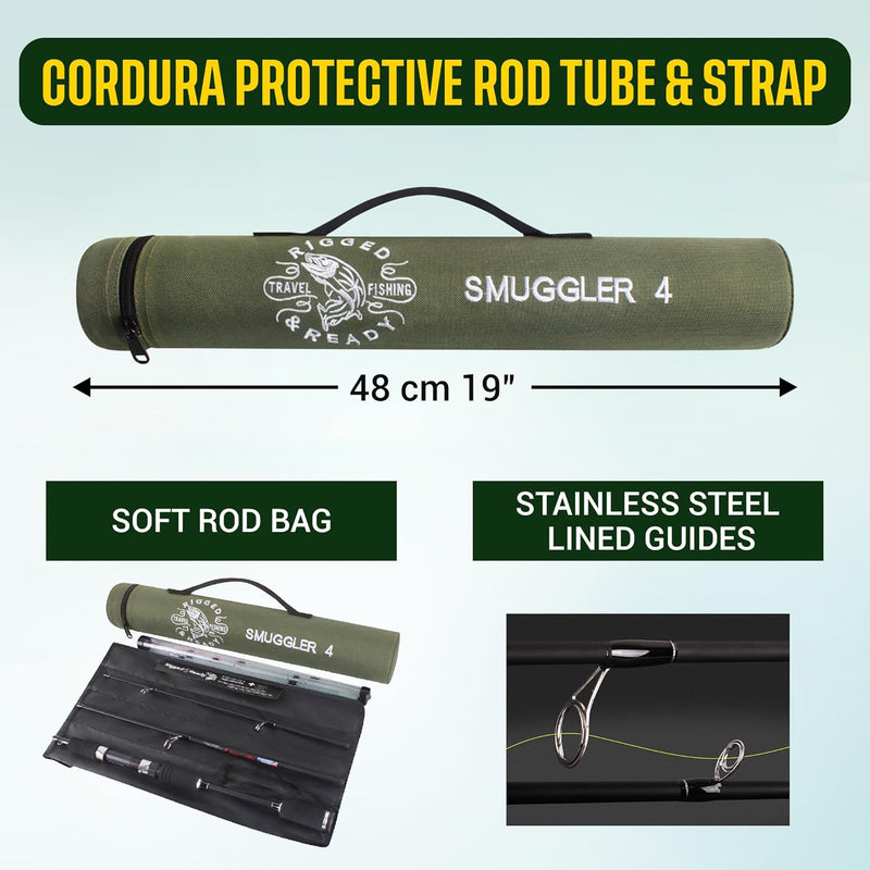 Rigged and Ready Smuggler Series Travel Fishing Rods